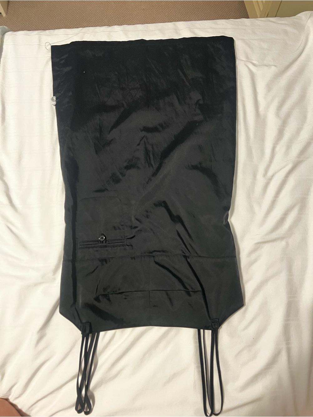 Black Satin Mini Dress